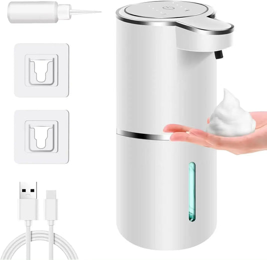 Dispensador Automático de Jabón Espumoso – 380 ml Recargable por USB | Brillalia